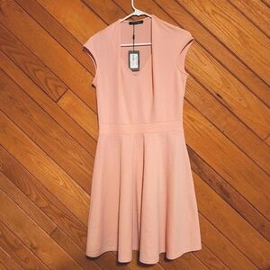 Courage b large light pink short sleeved skater style bottom Angelina Dress